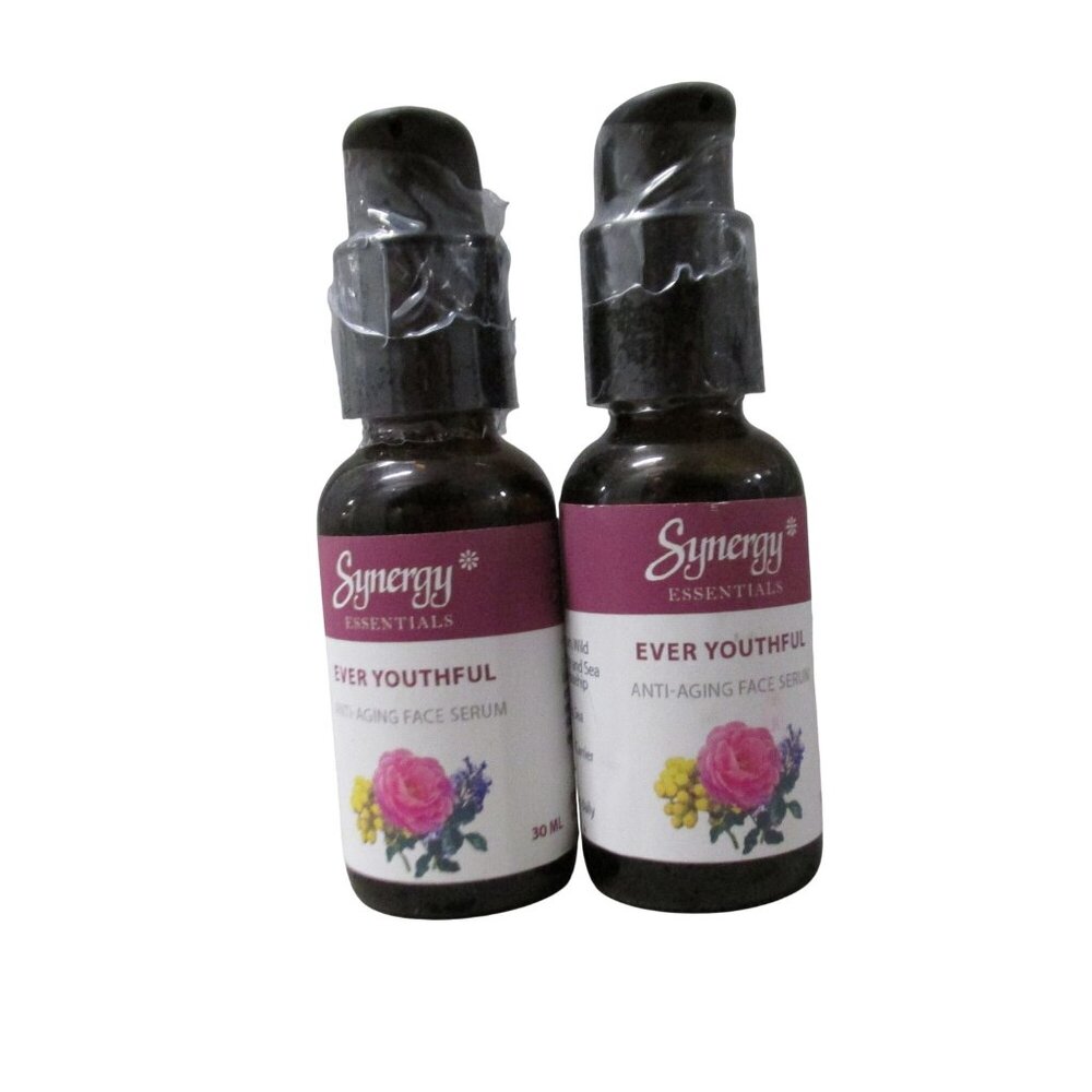 Ever Youthful Essential Oils Anti Aging Facial Serum 2 Pump Bottles of 30ml